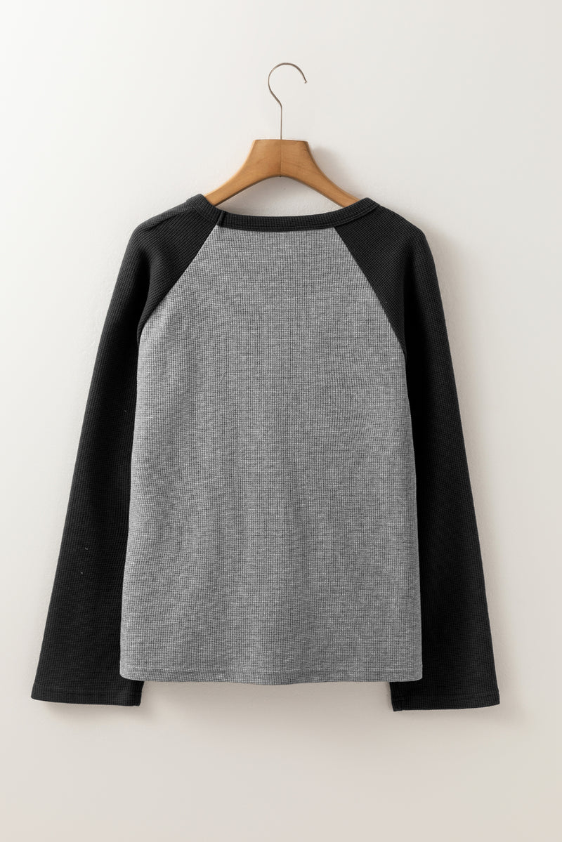 Hazel Blues® |  Star Round Neck Raglan Sleeve Top