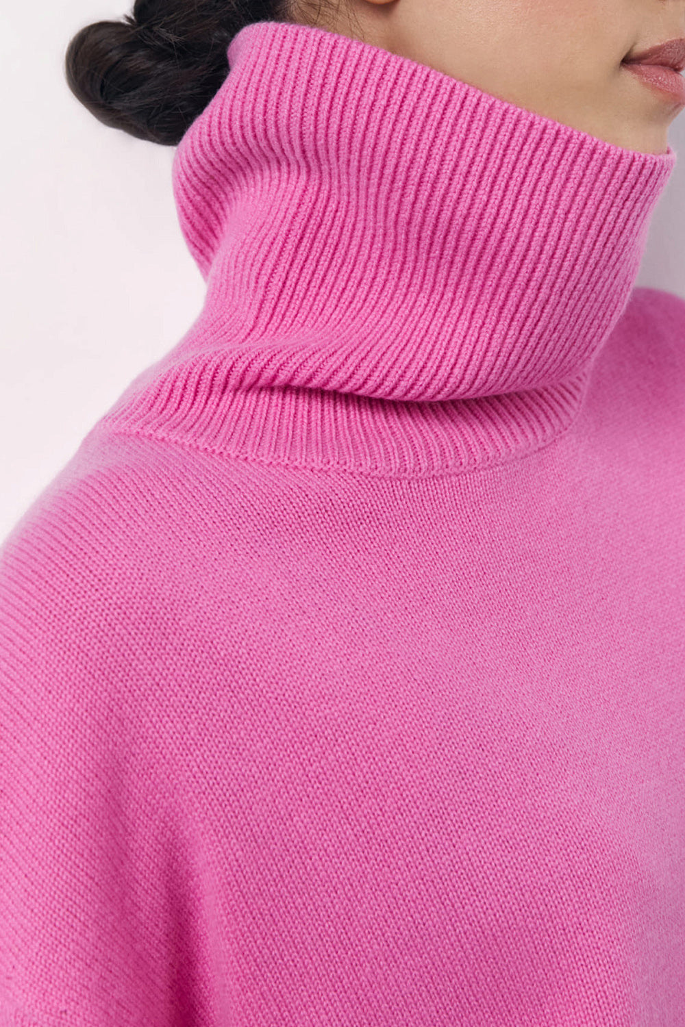 Hazel Blues® |  Basic Bae Turtleneck Long Sleeve Dropped Shoulder Sweater