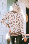 Hazel Blues® |  Leopard Mock Neck Long Sleeve Sweater