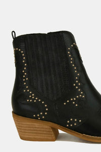 Hazel Blues® |  Beast Fashion Studded Detail Point Toe Boots