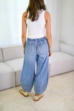 Hazel Blues® |  Drawstring Jeans with Pockets