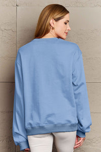 Hazel Blues® |  HAPPY NEW YEAR Round Neck Sweatshirt