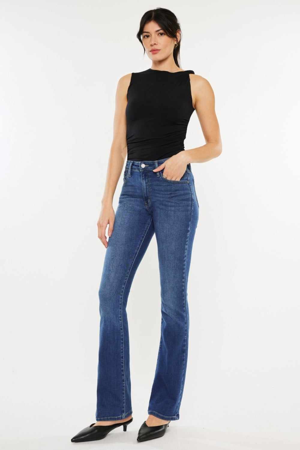 Hazel Blues® |  Kancan High Rise Slim Bootcut Jeans