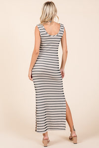 Hazel Blues® |  Mittoshop Striped Scoop Neck Sleeveless Maxi Dress