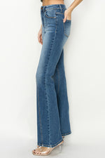 Hazel Blues® |  RISEN High Rise Front Seam Detailed Flare Jeans