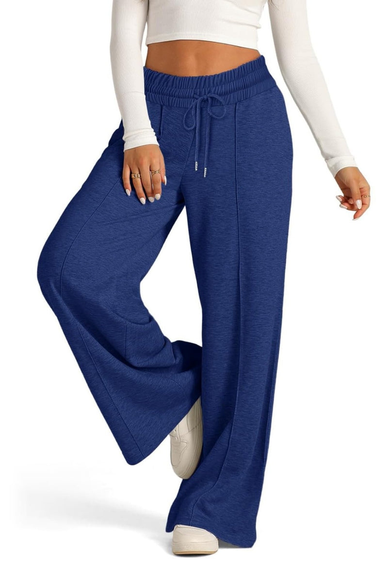 Hazel Blues® |  Drawstring Elastic Waist Wide Leg Pants