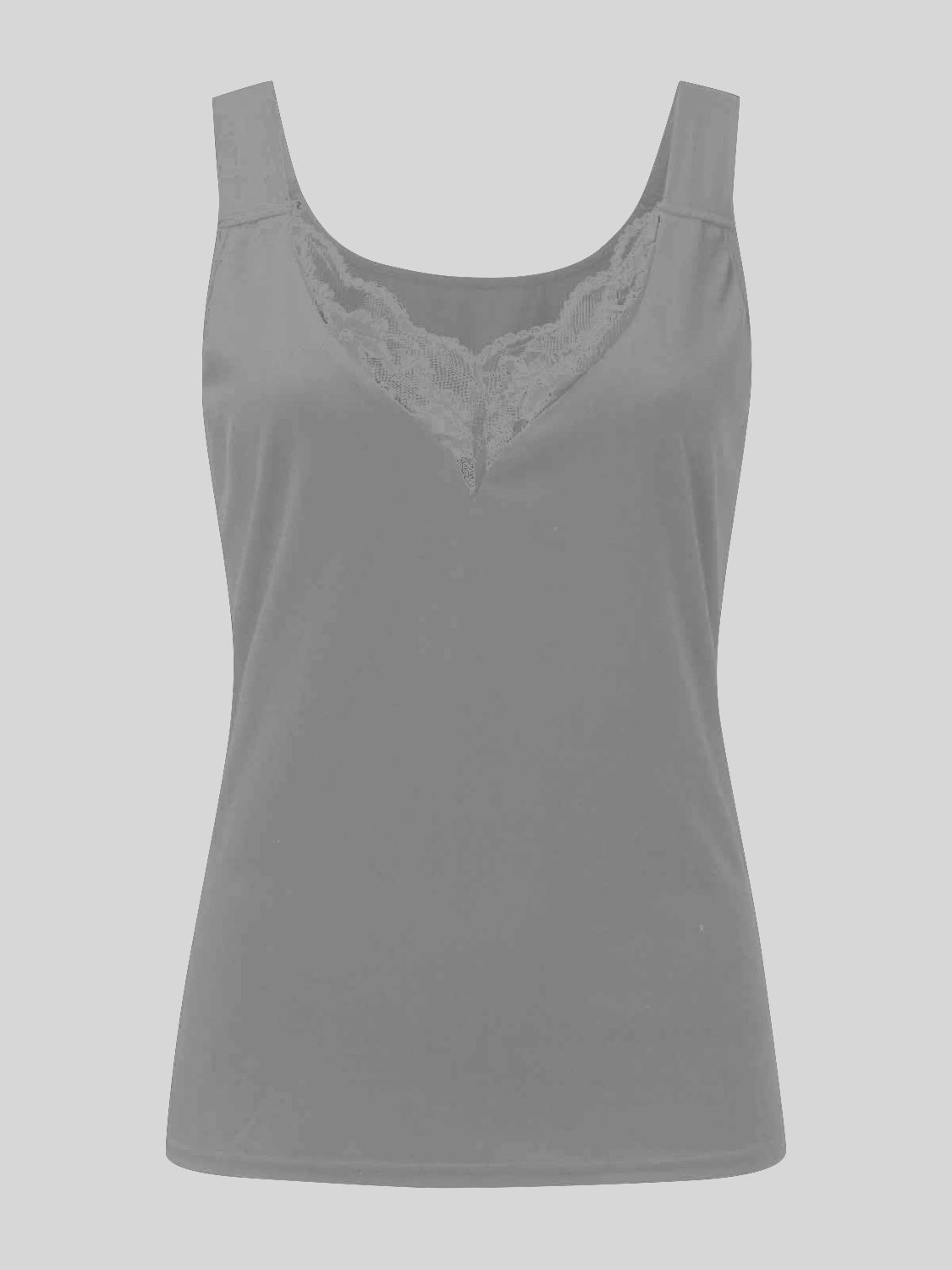 Hazel Blues® |  Lace Detail Sweetheart Neck Tank