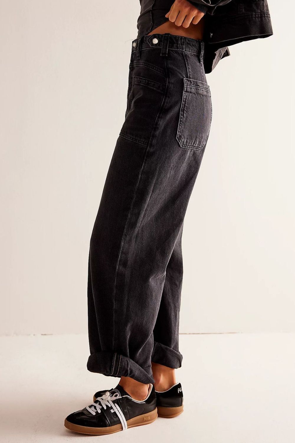 Hazel Blues® |  Washed Wide Leg Jeans with Pockets