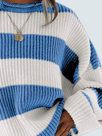 Hazel Blues® |  Round Neck Long Sleeve Sweater