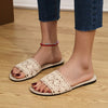 Hazel Blues® |  Lace Open Toe Flat Sandals