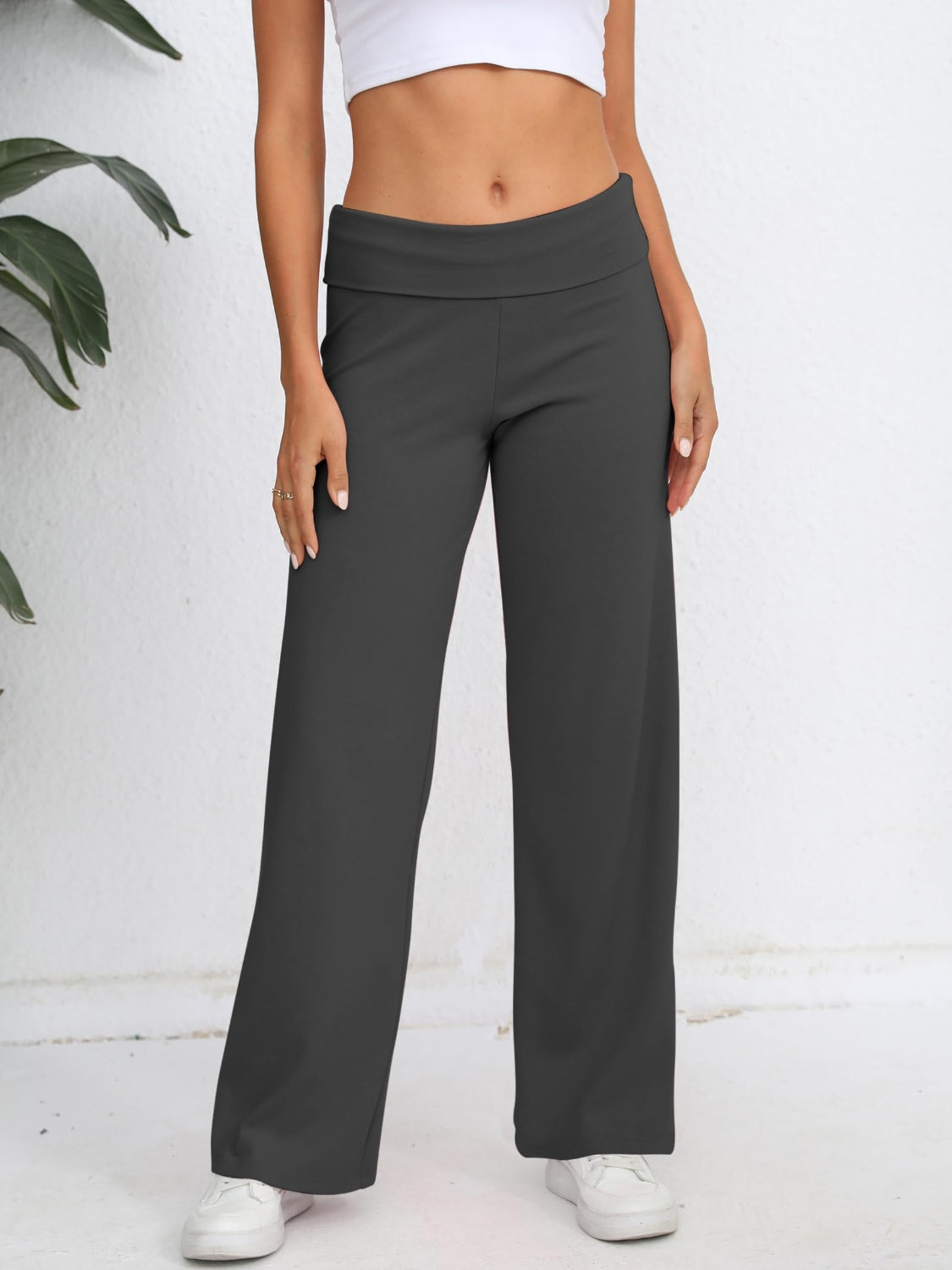 Hazel Blues® |  Elastic Waist Wide Leg Pants