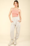 Hazel Blues® |  VERY J Cable Knit Seamless Cropped Cami