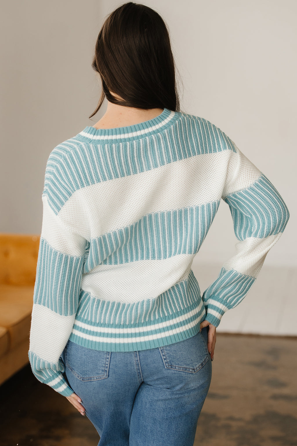 Coffee Run Chapter Striped Sweater