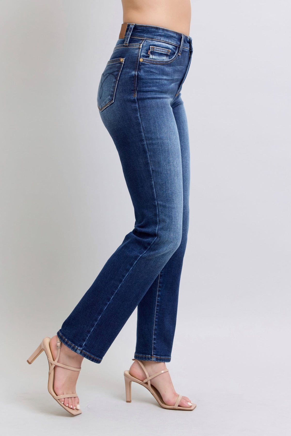 Hazel Blues® |  Judy Blue Washed Straight Leg Jeans with Pockets