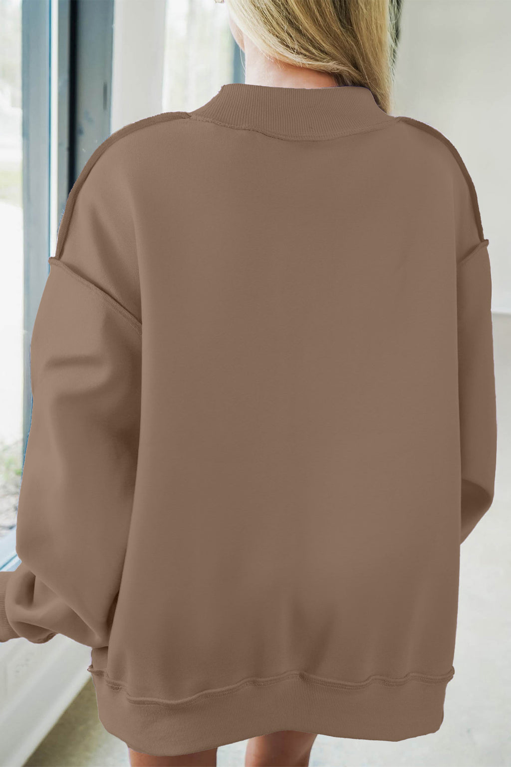 Phoebe Reese Khaki JESUS Patch Sweatshirt