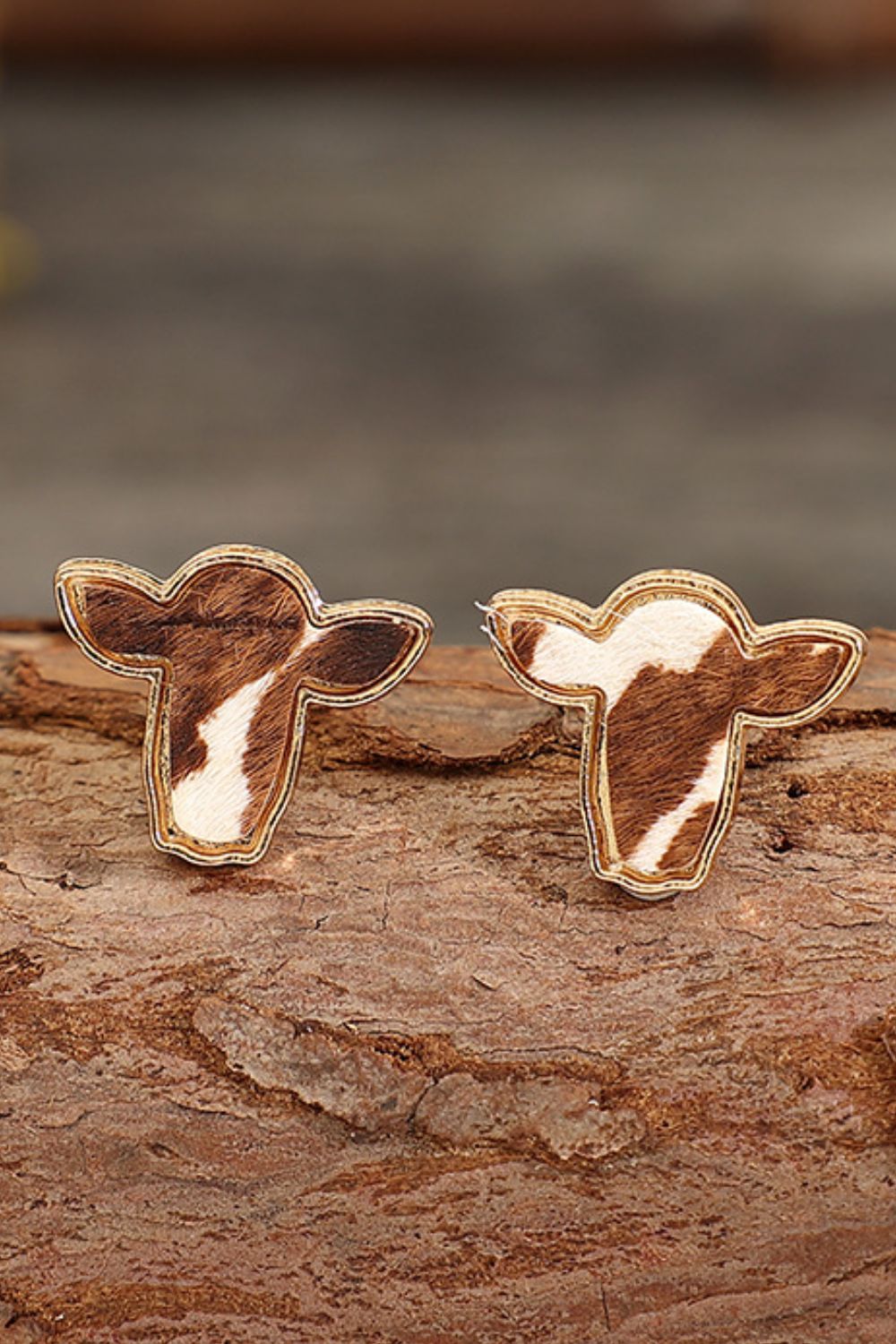 Hazel Blues® |  Bull Head Alloy Stud Earrings