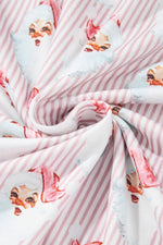 Hazel Blues® |  Santa Print Long Sleeve Top and Pants Lounge Set