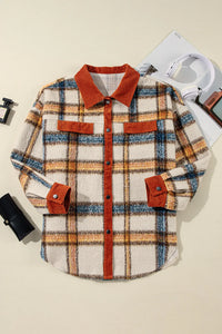 Hazel Blues® | Plaid Button Down Jacket