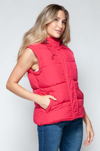 Hazel Blues® |  Snobbish Snap and Zip Closure Hooded Vest