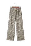 Hazel Blues® |  Brown Leopard Drawstring Elastic Waistband Loose Pants