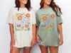 Hazel Blues® |  Blue Floral Pumpkin Graphic Tee in Two Colors