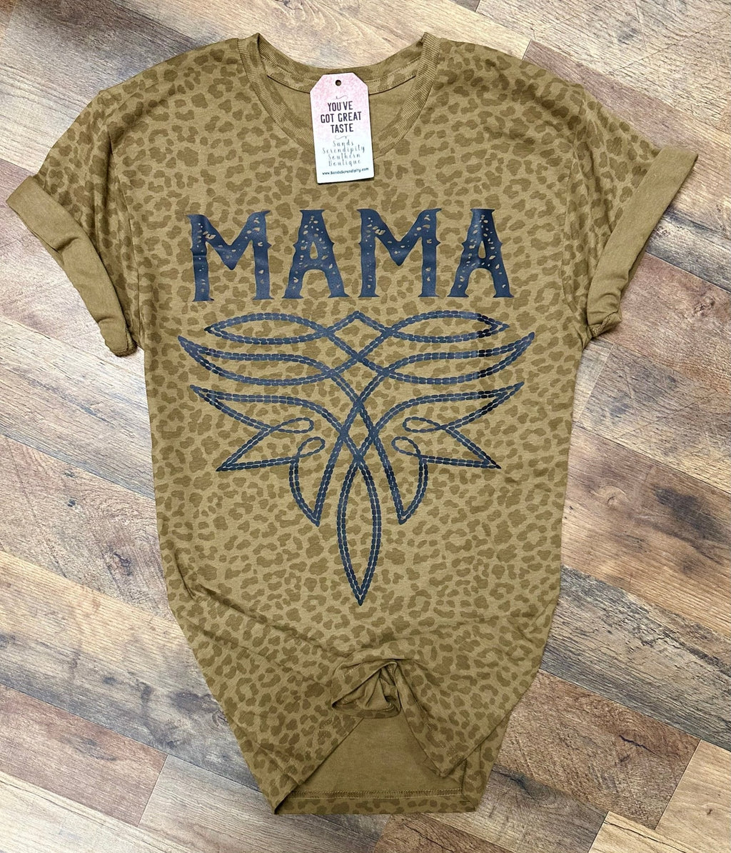 Boot Stitch Mama | Western Mama Graphic T-Shirt