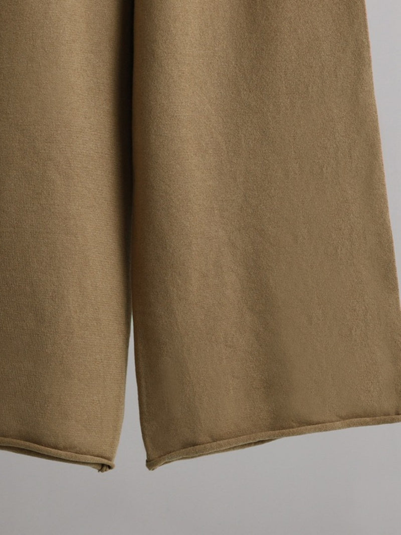 Hazel Blues® |  Basic Bae Rolled Round Neck Top and Pants Sweater Set