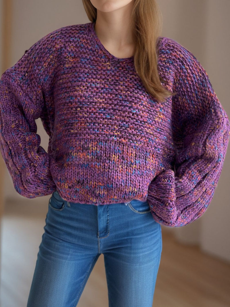 Hazel Blues® |  Dropped Shoulder Long Sleeve Sweater