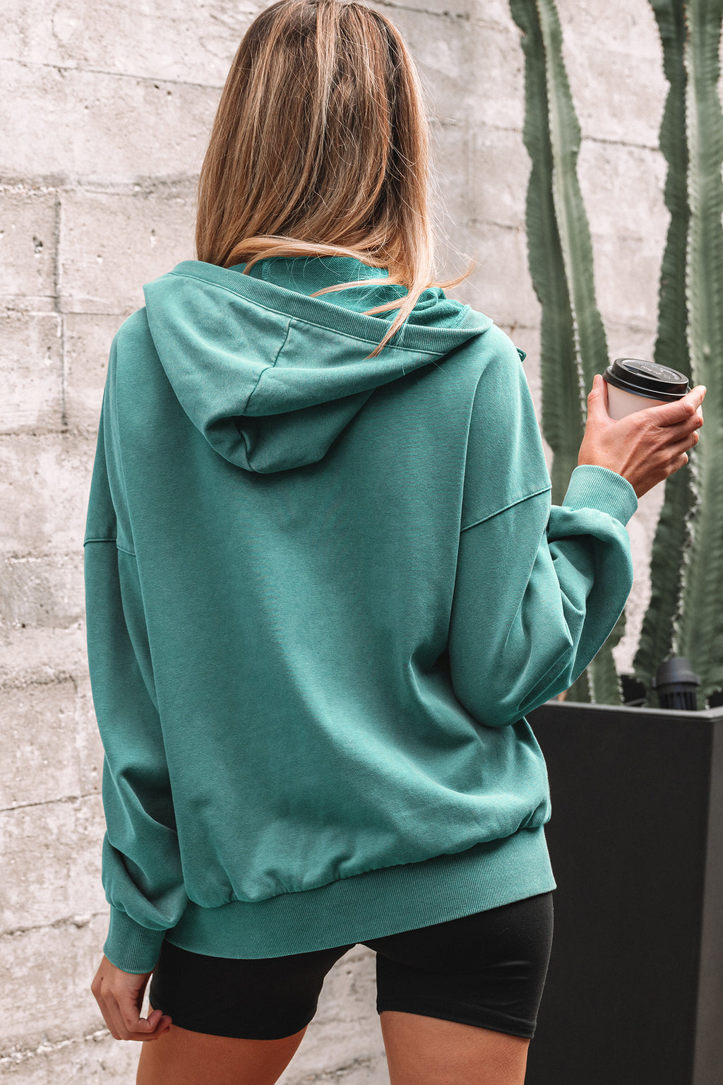 Magnolia Mae Oversized Half-Zip Hoodie