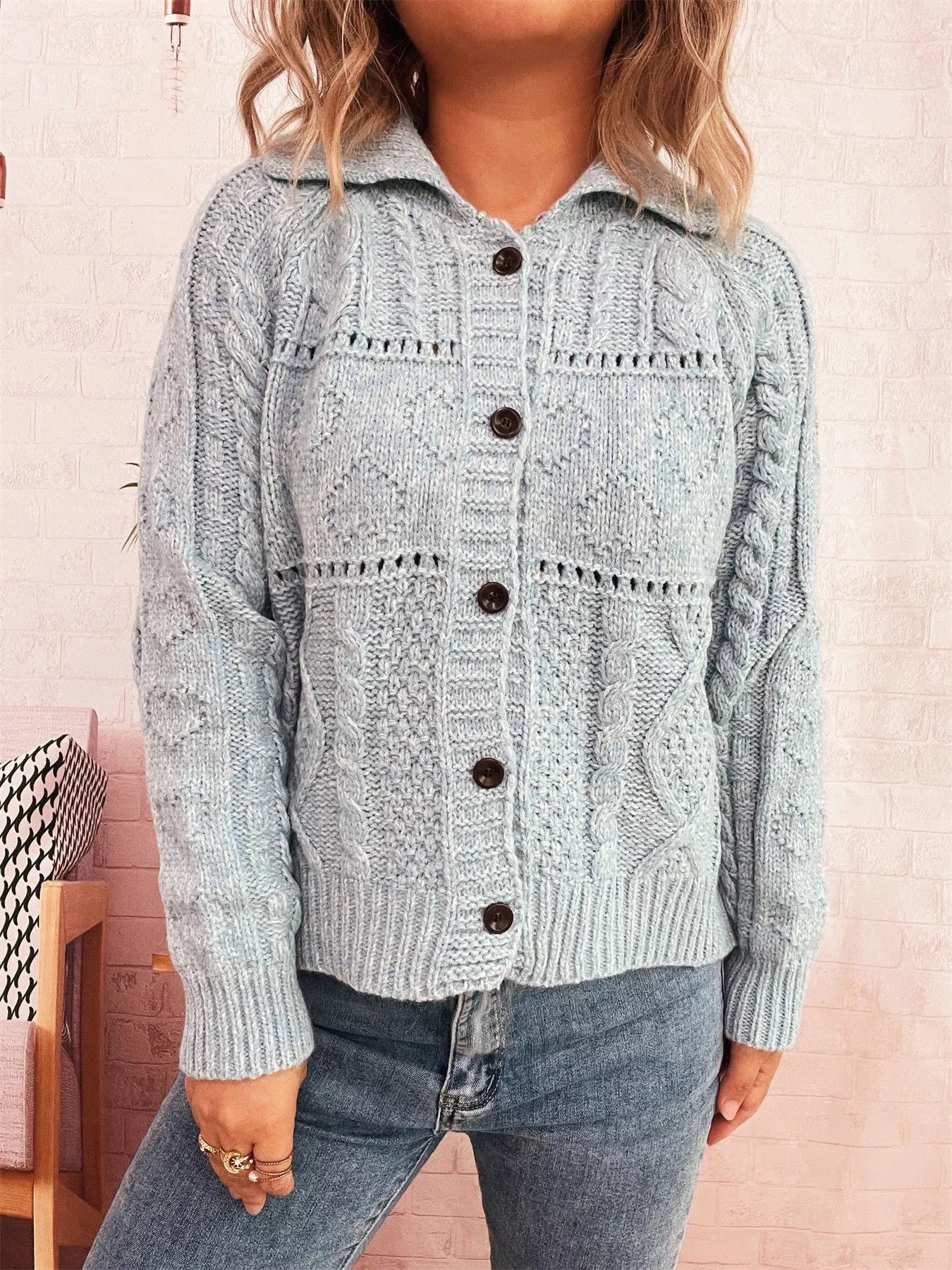 トップス JUVENILE HALL ROLLCALL BKN KNIT CARDIGAN JUVENILE HALL ROLLCALL -ジュベナイル ホール ロールコール