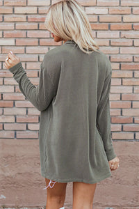 Hazel Blues® |  Textured Open Front Long Sleeve Cover Up