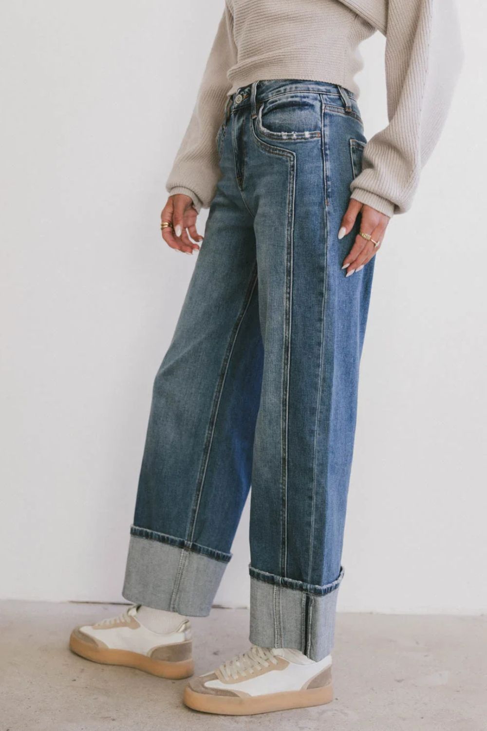 Hazel Blues® |  Straight Leg Jeans with Pockets