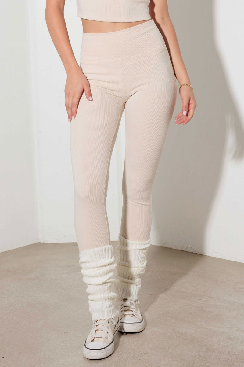 Hazel Blues® |  Le Lis Ribbed Crop Cami and High Waist Brushed Leggings Set