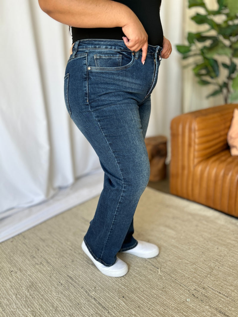 Hazel Blues® |  RFM High Rise Straight Tummy Control Jeans