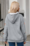 Hazel Blues® |  Drawstring Football Long Sleeve Hoodie