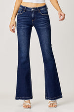 Hazel Blues® |  RISEN Low Rise Flare Jeans