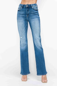 Hazel Blues® |  bytos Distressed High Rise Jeans with Pockets