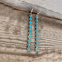 Hazel Blues® |  Artificial Turquoise Alloy Bar Earrings