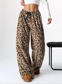 Hazel Blues® |  Leopard Wide Leg Plush Pants