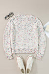Hazel Blues® |  Confetti Button Up Long Sleeve Cardigan
