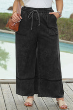 Hazel Blues® | Drawstring Wide Leg Pants