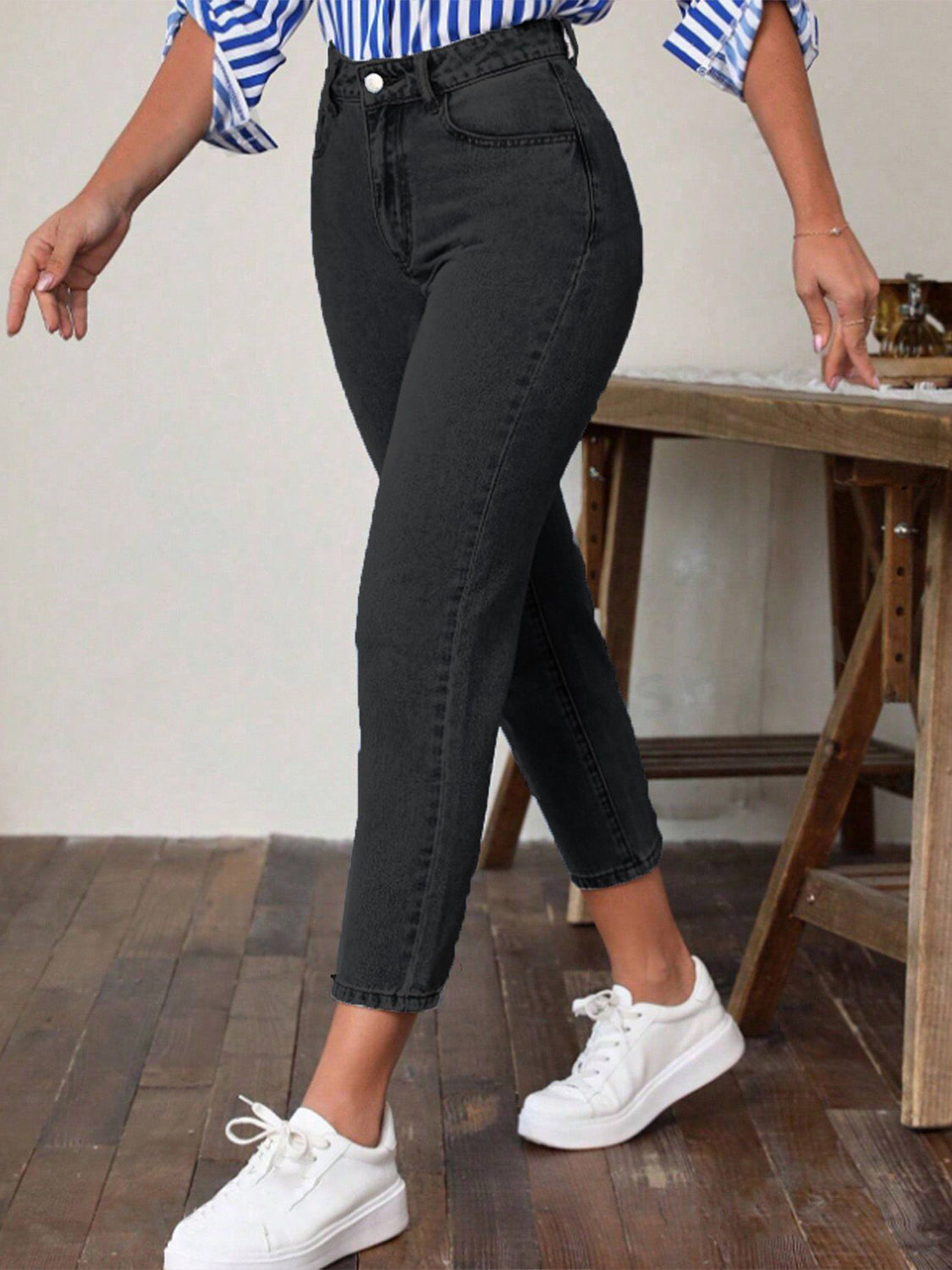 Hazel Blues® |  High Waist Jeans with Pockets