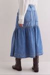 Hazel Blues® |  Midi Denim Skirt with Pockets