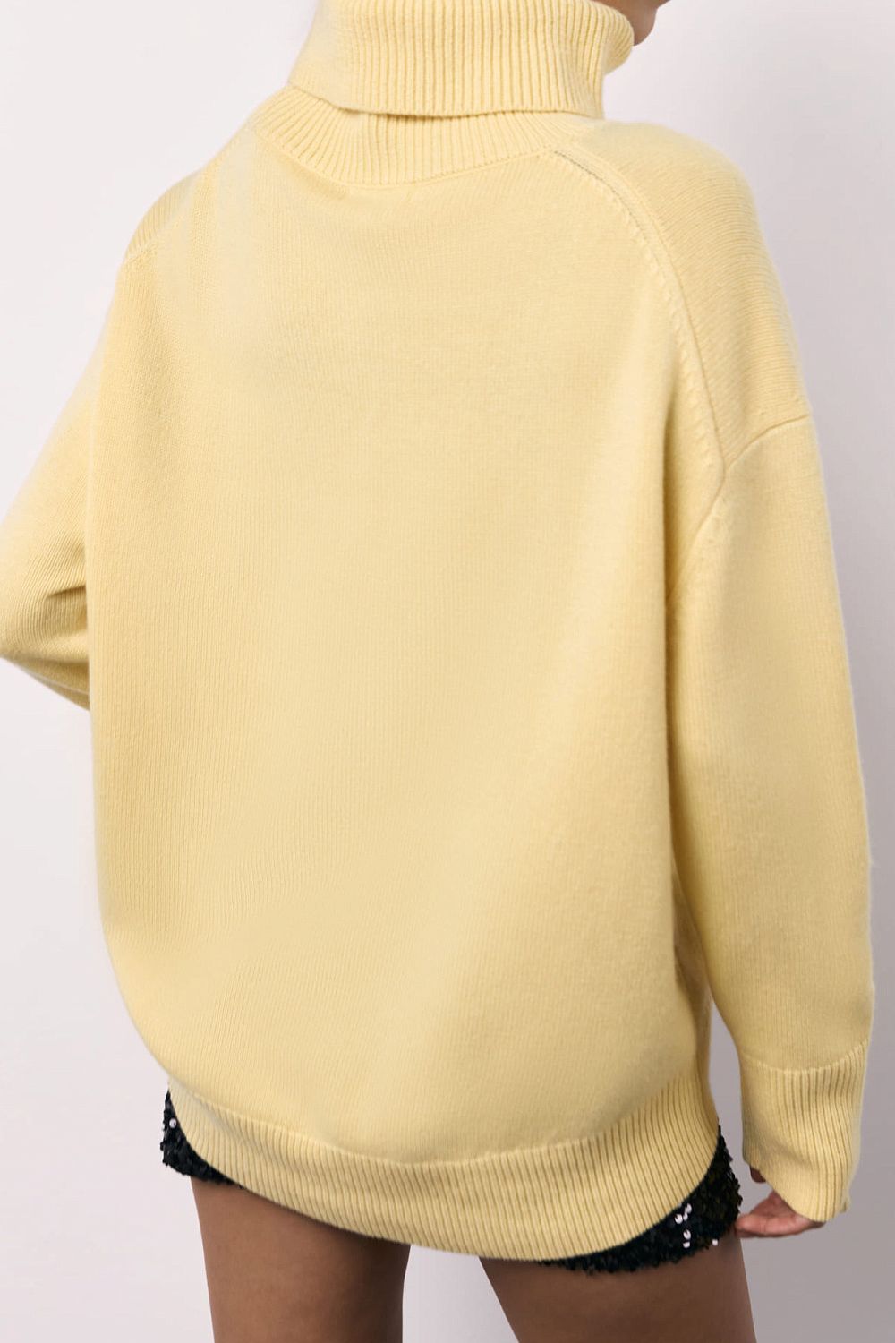 Hazel Blues® |  Basic Bae Turtleneck Long Sleeve Dropped Shoulder Sweater