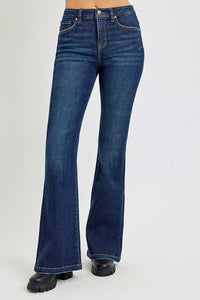 Hazel Blues® |  RISEN High Rise Flare Jeans with Pockets