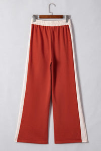 Hazel Blues® |  Drawstring Contrast Wide Leg Pants