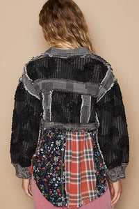 Hazel Blues® |  POL Crochet Patchwork Dropped Shoulder Jacket