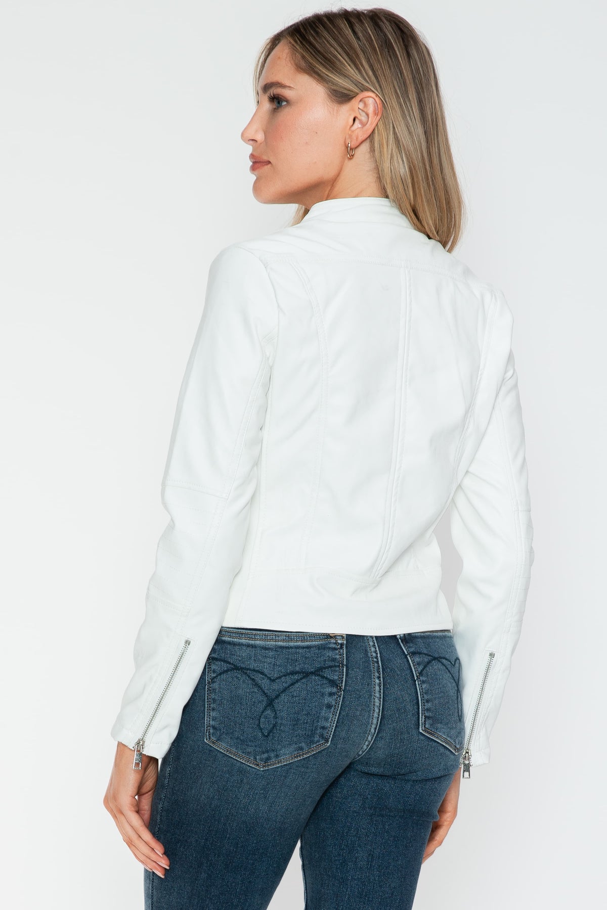 Hazel Blues® |  Snobbish PU Leather Zip Up Jacket with Pockets