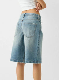 Hazel Blues® |  High Waist Denim Shorts with Pockets