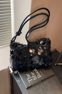 Hazel Blues® |  Sequin Knotted Straps Shoulder Bag